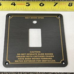 BAY DOOR OPEN Caution Bezel ONLY 104359