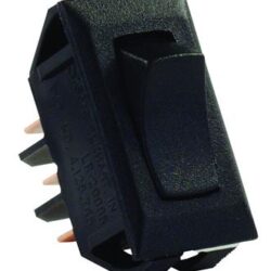 Three Terminal On/Off Black Rocker Switch 12625