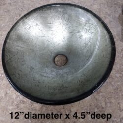 DEHCO Single Basin 12" Glass Sink 133351