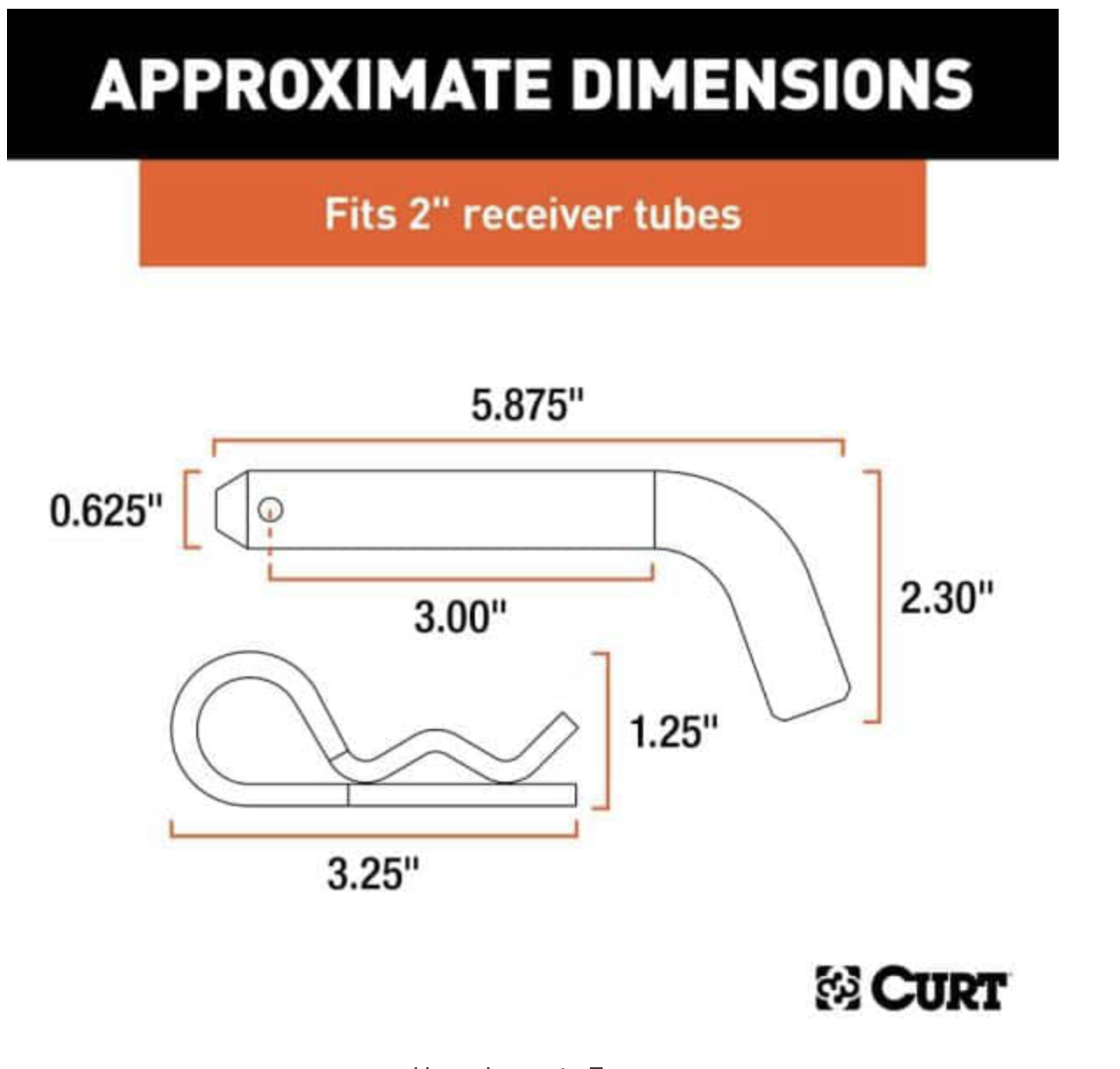 CURT 5/8" Hitch Pin & Clip 21500 Northwest RV Supply