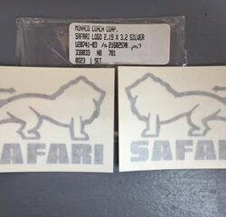 SAFARI Lion Logo, SILVER 2pk S21602570P07