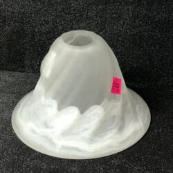 Frosted Glass Globe with a Swirl Design 30-23-04