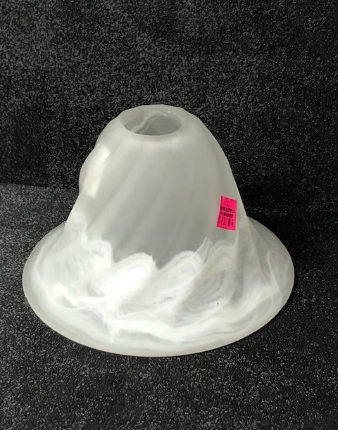 Frosted Glass Globe with a Swirl Design 30-23-04