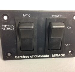 MIRAGE Double Switch Assembly with Bezel Plate