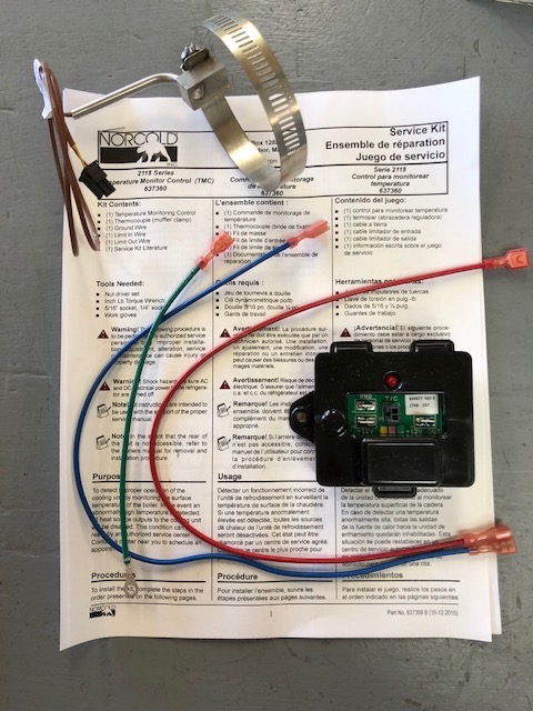  637360 Temp Monitor Control Kit Refrigerator Overheat Sensor  for 2118 and 1210 Models Ensure Optimal Cooling and Safety Protect Your RV  Refrigerator : Automotive