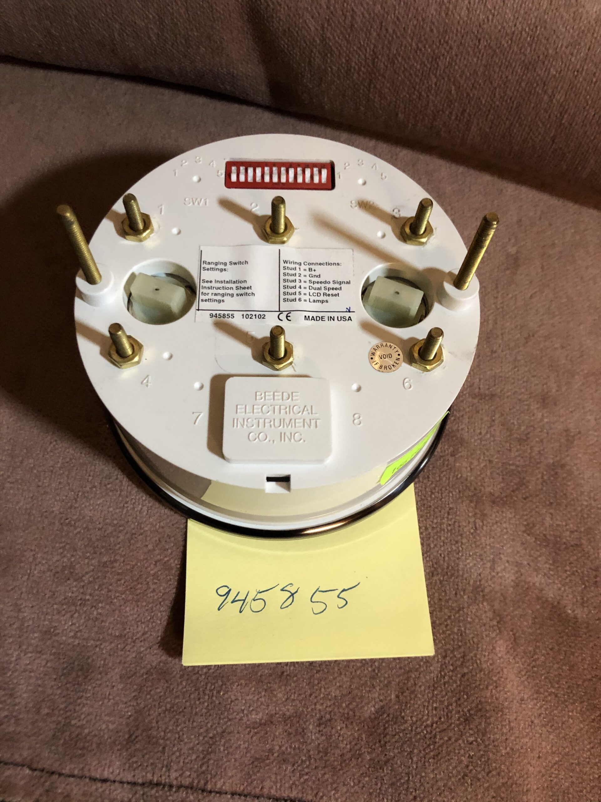 Speedometer 945855 w/digital odometer - Image 2