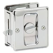 IVES Sliding Pocket Door Privacy Latch Bright Chrome 991B26