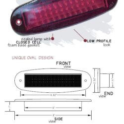 LED Stop Lamp AT-LED-24OVL Third Brake