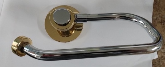 ALLIED BRASS European Style Toilet Tissue Holder 924 EG CHROME & BRASS