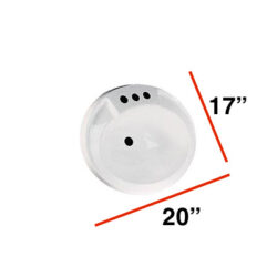 Lavatory Sink 20 x 17 WHITE- 16370PW