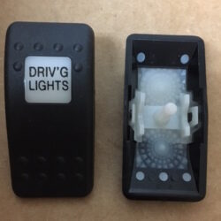 "DRIV'G Lights" Switch Faceplate Contura II
