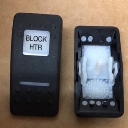 "Block HTR" Switch Faceplate Contura II