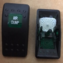 "Air Dump" Switch Faceplate Contura II