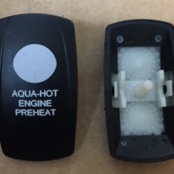 "Aqua-Hot Engine Preheat" Switch Faceplate Contura II