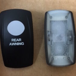 "Rear Awning" Switch Faceplate Contura V