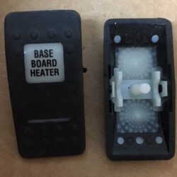 "Base Board Heater" Switch Faceplate Contura II