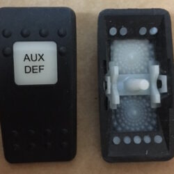 "AUX DEF" Switch Faceplate Contura II