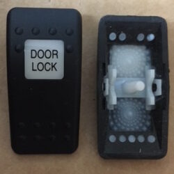 "Door Lock" Switch Faceplate Contura II