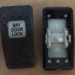 "Bay Door Lock" Switch Faceplate Contura II