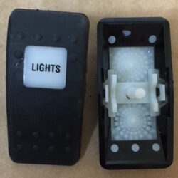 "Lights" Switch Faceplate Contura II