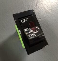 Carling Technology Water Heater Switch, 12v, Red lighted
