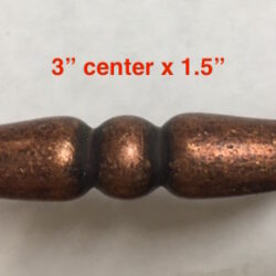 3" Antique Bronze Drawer Pull -TWO PACK-