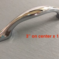 Chrome Drawer Pull 3" Center -TWO PACK-
