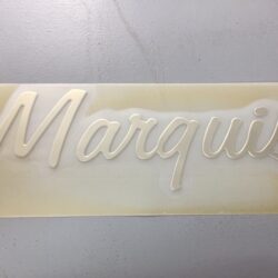 Silver Marquis Decal, SMALL version