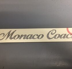 Monaco Coach vinyl Decal 10.5 Inch