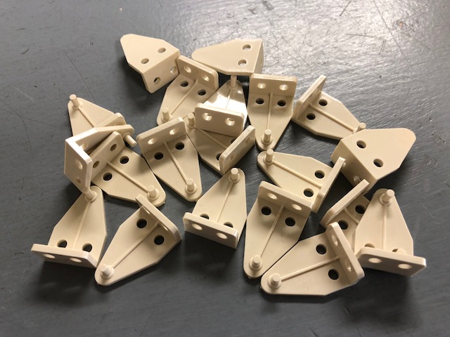 IVORY Venetian Blind Hold Downs -TWENTY PACK-