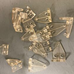 CLEAR Venetian Blind Hold Downs -SIXTEEN PACK-