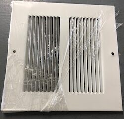 White Metal 7 3/4" x 7 3/4" Louver