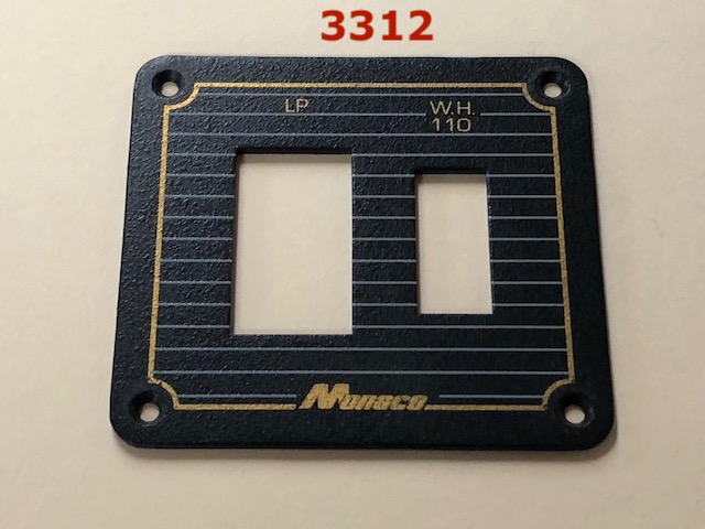 Metal Monaco LP and Water Heater 110v Bezel