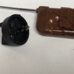 Brown Replacement Two button Key Fob with Sliding Face Cover