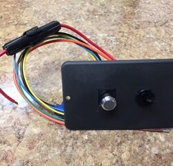 Spotlight switch assembly, Black