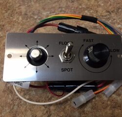 Spotlight Floodlight switch assembly, Chrome