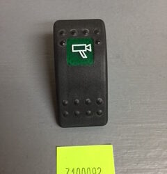 "Wiper" Switch Faceplate w/ Green Contura II