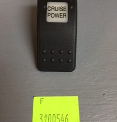 "Cruise Power" Switch Faceplate Contura II