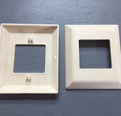 IVORY 2 Gange Bezel Face Plate