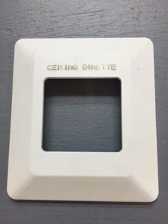 White 2 Gange Bezel Face Plate (Ceiling, Dinette)