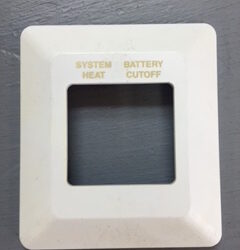 2 Gang Bezel (System Heat/Battery Cutoff)