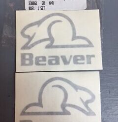 BEAVER Logo, SILVER 2pk S21602570.P08