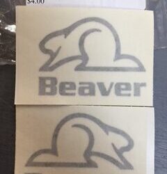 BEAVER Logo, SILVER 2pk S21602552.P08