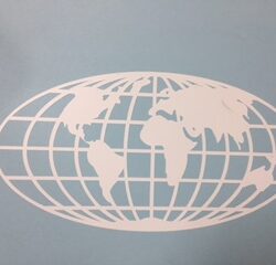 SAFARI Continental World OUTLINE Decal-2Pack- 1000520