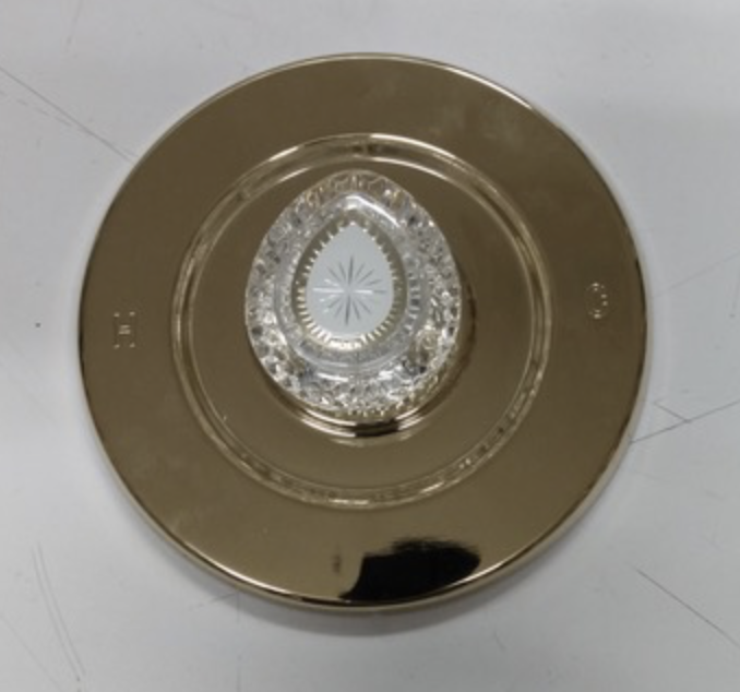 Moen Chateau T470P Brass Escutcheon with Handle