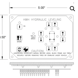 HWH RAP20007 Leveling Control Panel