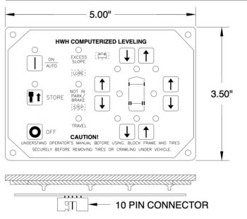HWH RAP7868 Leveling Control Panel - Image 2