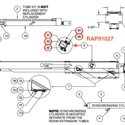 HWH SPACEMAKER Slide-Out Mechanism CATCH RAP91027