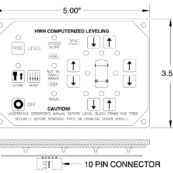 HWH RAP7864 Leveling Control Panel