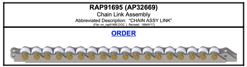 アクセサリー nmhc RAP32669 CHAIN LINK ASSEMBLY - Northwest RV Supply